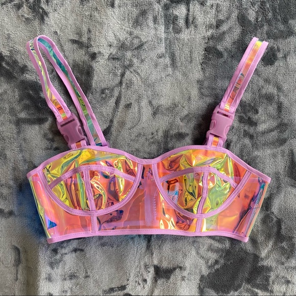 COPY - Club Exx | Dream Crusher Clear Holo Bra - Picture 3 of 4